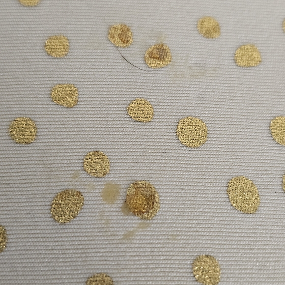 Dabney Lee Cream and Gold Polka Dot Laptop Sleeve - Picture 8 of 8